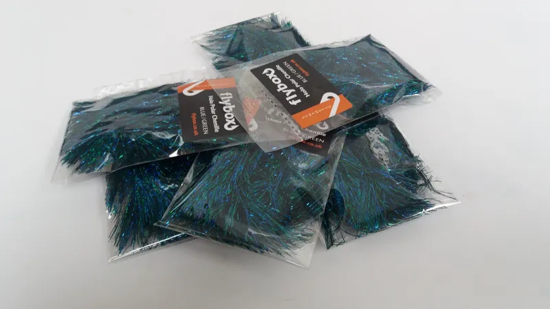 Flybox Holo Polar Chenille in Green and Blue